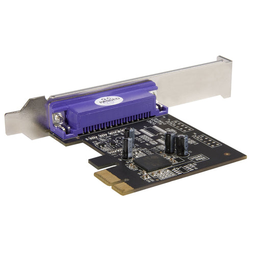 PCIe Parallel Card StarTech PEX1P2 DB25 Black Steel Standard Low Profile