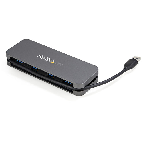 USB Hub StarTech.com HB30AM4AB 4 Port USB 3.0 5Gbps Portable USB Bus Powered Laptop Desktop - HB30AM4AB
