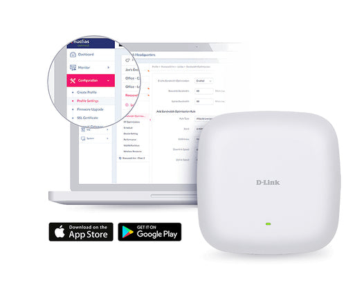 D-Link AX1800 Wi-Fi 6 Dual-Band PoE Access Point 1800Mbps 2.4GHz 5GHz