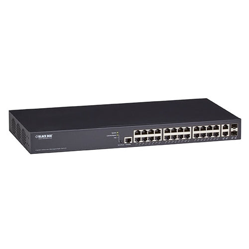 Network Switch Black Box LPB3028A Gigabit Ethernet PoE Rack-Mountable