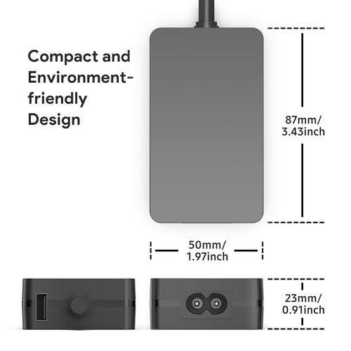 Power Adapter Origin Storage OS-SC65W 65W 15V4A 5V1A USB Indoor - OS-SC65W