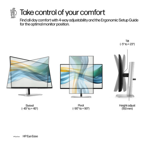 HP Series 5 Pro 23.8 inch FHD USB-C Monitor - 524pu computer monitor