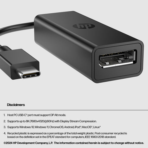 HP USB-C to DisplayPort Adapter G2