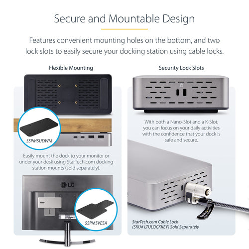 StarTech.com 155NA-USB4-DOCK laptop dock/port replicator