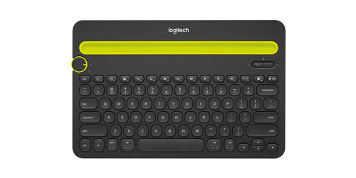 Wireless Bluetooth Keyboard Logitech Black Ergonomic Design