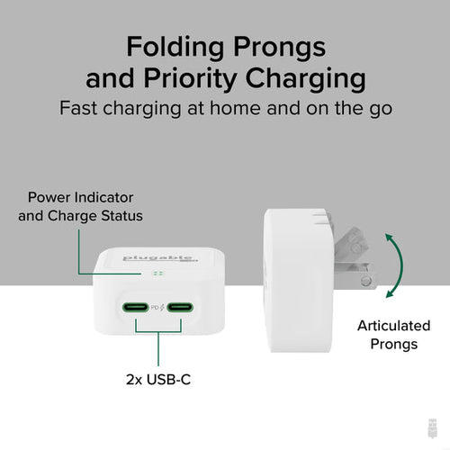 Plugable Technologies PS-40C2W mobile device charger