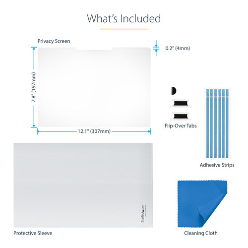 Privacy Filter StarTech.com 14 Inch 16:10 Anti-Glare 51% Blue Light Reduction - 14LT6-PRIVACY-SCREEN