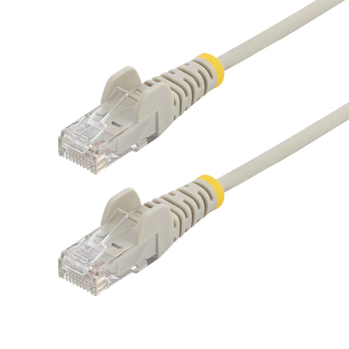 Slim 25ft Gray CAT6 Ethernet Cable 100W PoE RJ45 Snagless