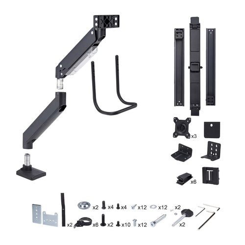 Monitor Mount StarTech.com 3M1A3SG Crossbar Triple VESA 75x75/100x100 Tool-Less - 3M1A3SG-MONITOR-ARM
