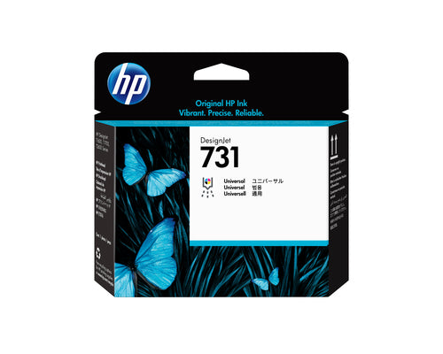 Printhead HP 731 DesignJet Thermal Inkjet Cyan Black Color Set - P2V27A