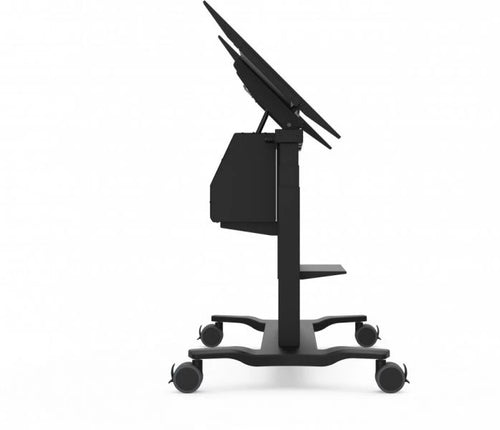 Multimedia Cart Viewsonic VB-STND-008 75kg Capacity Black Aluminum Plastic Steel