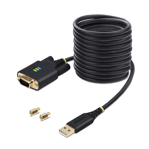 USB to Serial Adapter Cable 10ft FTDI IC Black