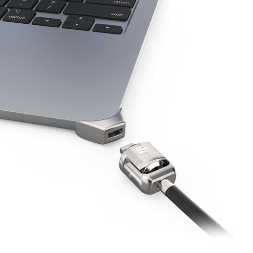 Compulocks Ledge Adapter for MacBook Air 15" M2/M3 - Silver with Keyed Cable Lock