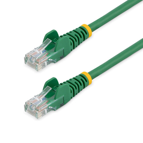 15 ft Green Snagless Cat 5e UTP Networking Cable 350 MHz