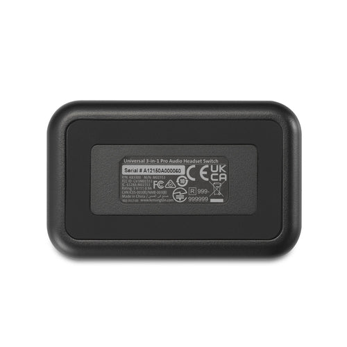 3-in-1 Audio Headset Switch Kensington K83300WW 85 g Lightweight Black
