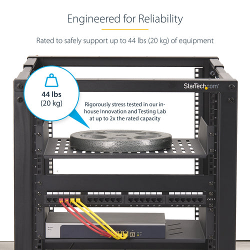 StarTech.com CABSHELFV2U-16-RACK rack accessory