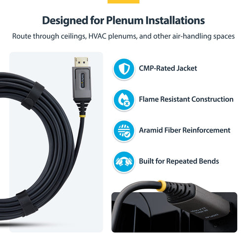 StarTech.com 8K-AOC-40M-DP-CABLE DisplayPort cable