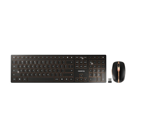 Wireless CHERRY DW 9100 Slim Keyboard QWERTY Bluetooth Mouse Included