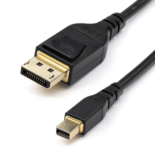 Mini DisplayPort to DisplayPort 1.4 Cable 6ft 8K 60Hz HBR3 Slim