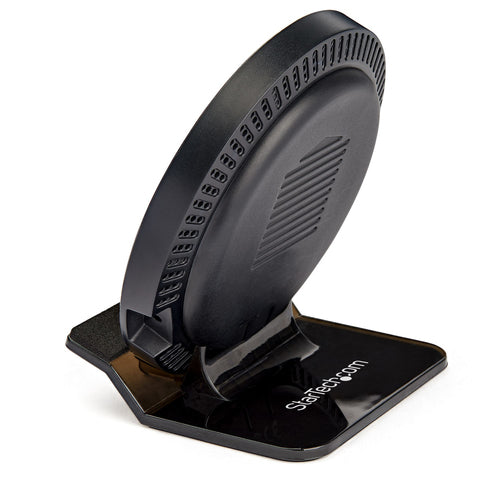 15W Qi Wireless Charging Stand Adjustable Universal Charger for Smartphones - Black