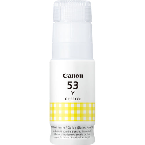 Printer Ink Canon GI-53Y Yellow 60ml Compatible with PIXMA G650 G550 - 4690C001