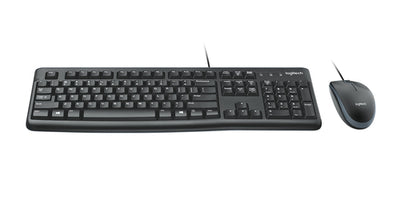 Logitech MK120 Wired USB Keyboard and Mouse QWERTZ Black