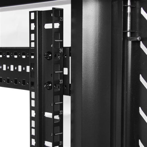 Rack Cabinet StarTech 4-Post 25U Lockable Data Rack 800kg with Casters - RK2536BKF