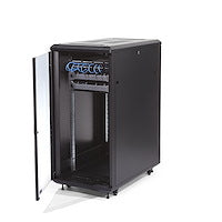 Rack Cabinet StarTech 4-Post 25U Lockable Data Rack 800kg with Casters - RK2536BKF