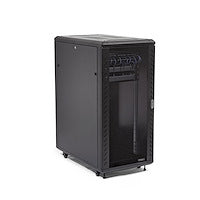 Rack Cabinet StarTech 4-Post 25U Lockable Data Rack 800kg with Casters - RK2536BKF
