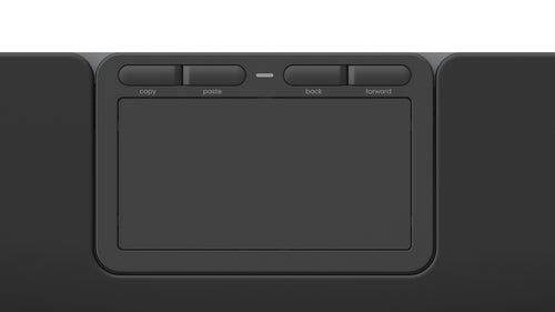 Ergonomic Touchpad Wired USB Type-C Contour Design Black 434.5mm