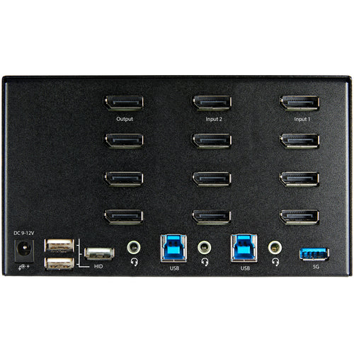 KVM Switch StarTech.com SV231QDPU34K 2-Port 4K DisplayPort USB 3.0 Hub