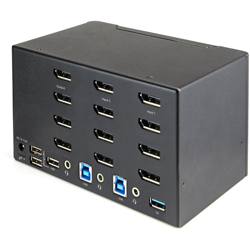KVM Switch StarTech.com SV231QDPU34K 2-Port 4K DisplayPort USB 3.0 Hub