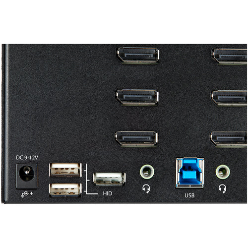 KVM Switch StarTech.com SV231QDPU34K 2-Port 4K DisplayPort USB 3.0 Hub