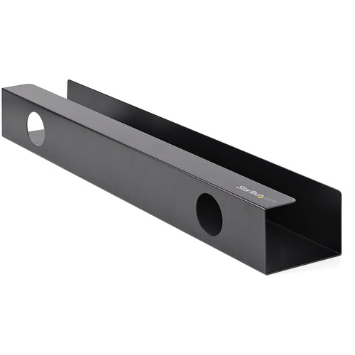 StarTech.com UDCMTRAY Black Under Desk Cable Management Tray - 23.5"x4.5" - Desk Organizer for Cords and Power Strips