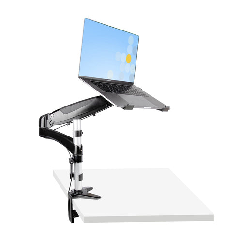 StarTech.com ARMUNONB1 Ergonomic Laptop & Monitor Stand - Adjustable Desk Mount with VESA Compatibility