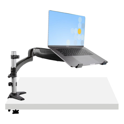 StarTech.com ARMUNONB1 Ergonomic Laptop & Monitor Stand - Adjustable Desk Mount with VESA Compatibility