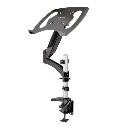 StarTech.com ARMUNONB1 Ergonomic Laptop & Monitor Stand - Adjustable Desk Mount with VESA Compatibility