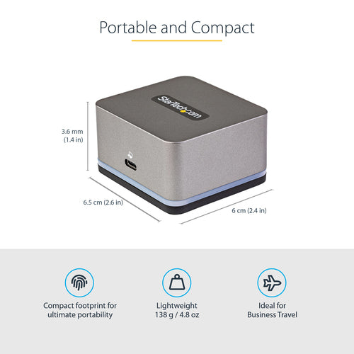 USB-C Mini Docking Station for Chromebooks 4K HDMI 27W PD 3-Port Hub