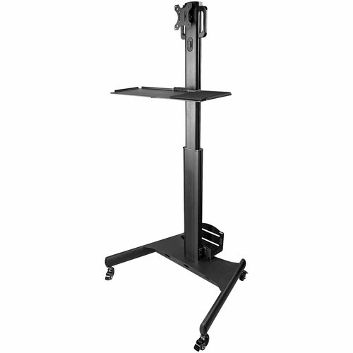 Mobile Workstation Cart StarTech WKSTNCART Monitor Mount Height Adjustable Rolling - WKSTNCART