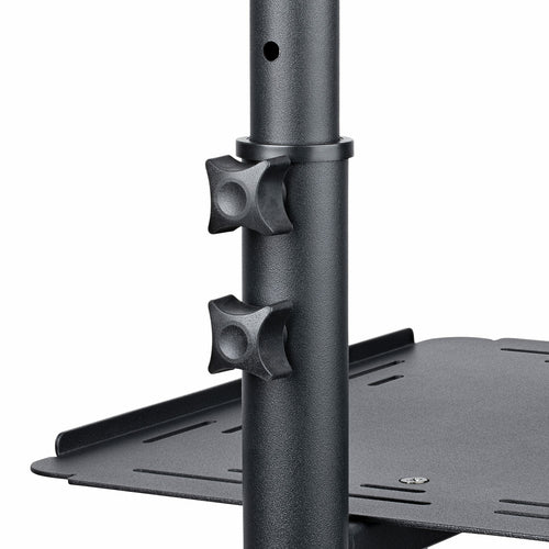 Multimedia Cart StarTech.com ADJPROJCART Heavy Duty Portable 2 Shelves Lockable Wheels - ADJPROJCART