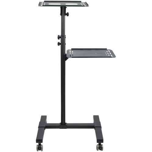 Multimedia Cart StarTech.com ADJPROJCART Heavy Duty Portable 2 Shelves Lockable Wheels - ADJPROJCART