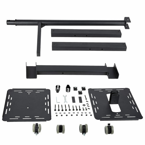 Multimedia Cart StarTech.com ADJPROJCART Heavy Duty Portable 2 Shelves Lockable Wheels - ADJPROJCART