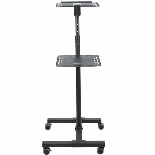 Multimedia Cart StarTech.com ADJPROJCART Heavy Duty Portable 2 Shelves Lockable Wheels - ADJPROJCART