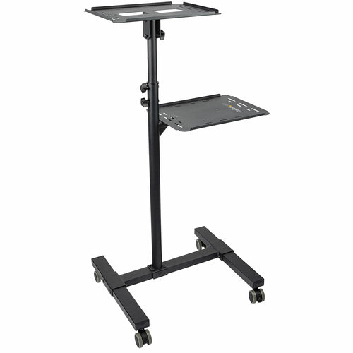 Multimedia Cart StarTech.com ADJPROJCART Heavy Duty Portable 2 Shelves Lockable Wheels - ADJPROJCART