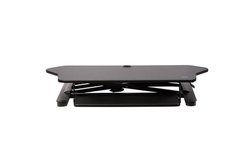 StarTech.com Corner Sit Stand Desk Converter - 35" x 21" - Ergonomic Dual Monitor Stand