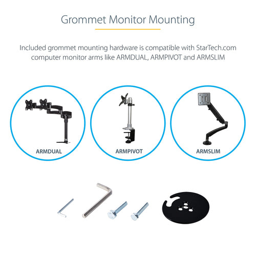 StarTech.com Corner Sit Stand Desk Converter - 35" x 21" - Ergonomic Dual Monitor Stand