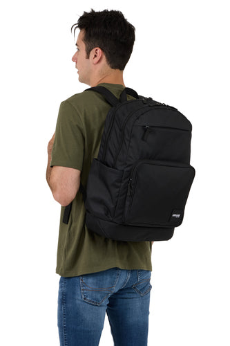 15.6 Inch Black Backpack City Style with Notebook Compartment - Unisex