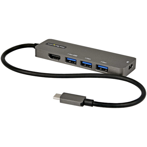 StarTech.com DKT30CHPD3 USB-C Multiport Adapter - 4K HDMI, 100W Power Delivery, 4-Port USB Hub