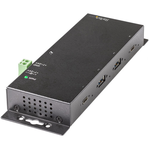 USB-C Hub 10Gbps StarTech 4-Port Metal Industrial ESD Protection