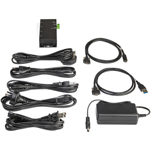 USB-C Hub 10Gbps StarTech 4-Port Metal Industrial ESD Protection